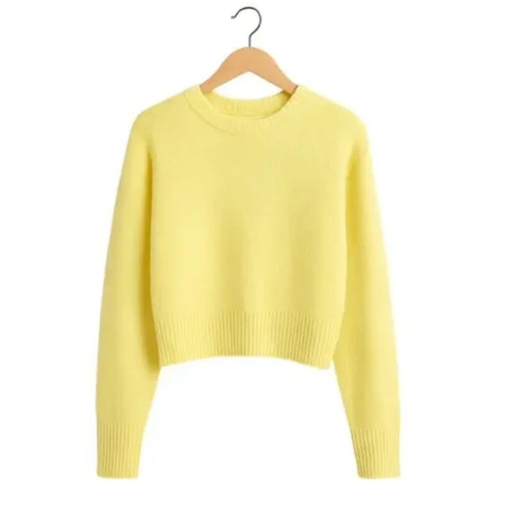 L’Academie Alcina Sweater in Citrus Yellow – NWT Size Small - Picture 4 of 5